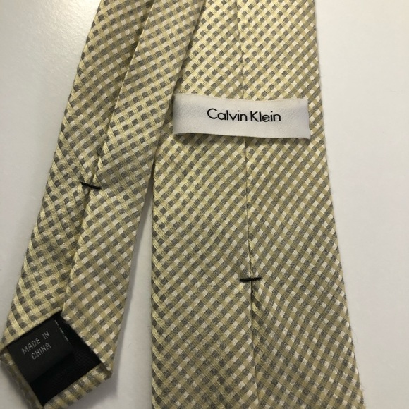 Calvin Klein tie soft yellow - Picture 4 of 5